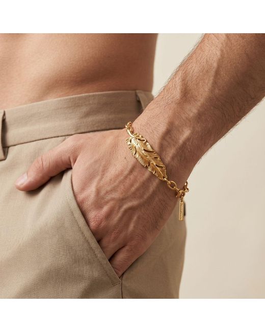 Jaredjamin Metallic Plume Bracelet for men