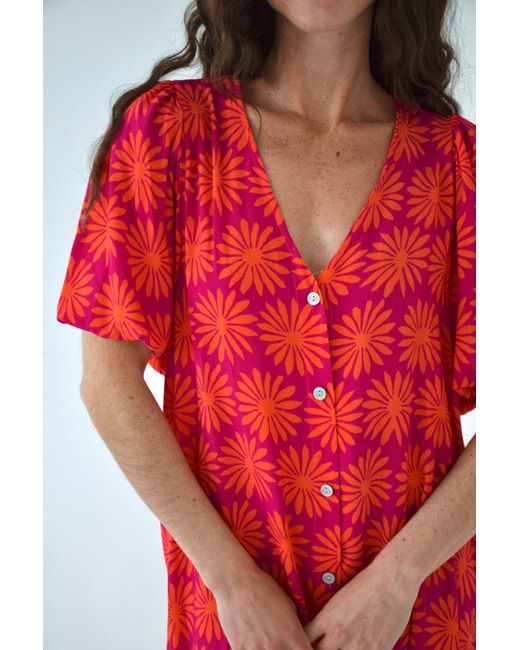 Mind Traveler Red Mica Dress