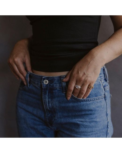 Claire Hill Designs White Fuck Shorthand Signet Ring