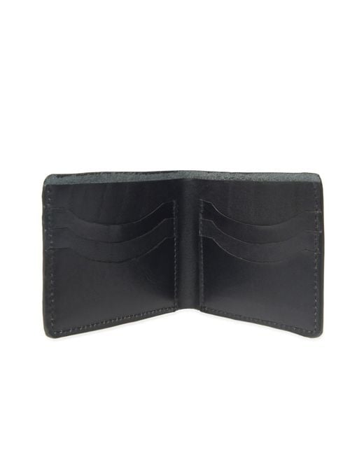 VIDA VIDA Black Luxe Leather Wallet For Cards for men
