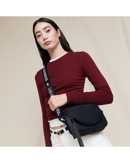 Lulu Guinness Black Pam Crossbody Bag