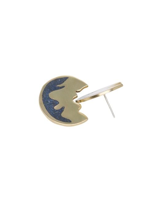 Zeworks Metallic Aria Lapis Lazuli Earrings