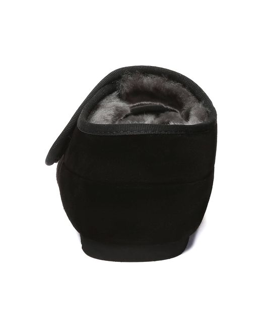 EverAu Australia Black Adjustable Strap Slippers