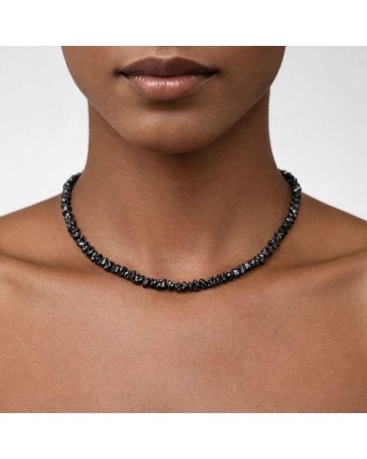 Rahul's Jewels Brown 16"-19" Adjustable Length Genuine Diamond Rough Strand Necklace