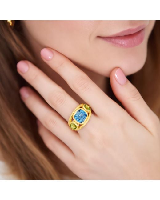 GEM BAZAAR Blue The Lulani Ring