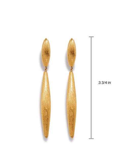 Jaredjamin Metallic Zeppelin Isla Two Drop Earrings