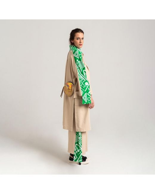 ARTISTA Green Neutrals Constellation Coat