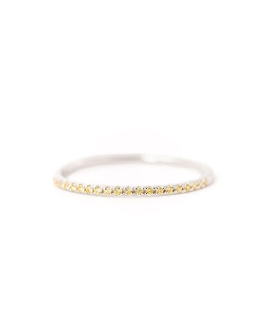 Belinda Jewelz White Citrine Birthstone Band Ring