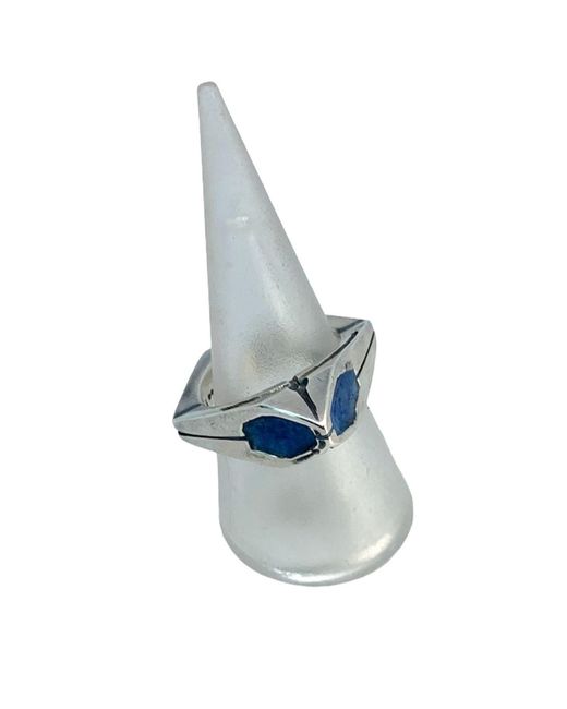 Tg-Jewellery by Tamara Gervasio Blue Punta Enamel Ring