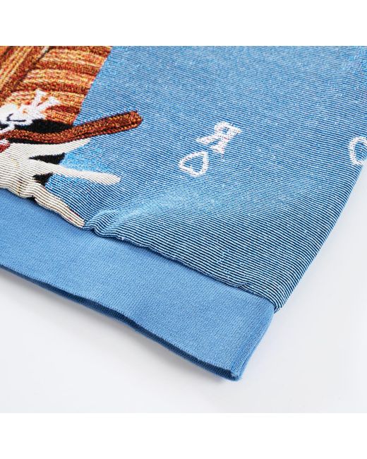 VERYRARE Blue Yokai Kabuki Hoodie for men