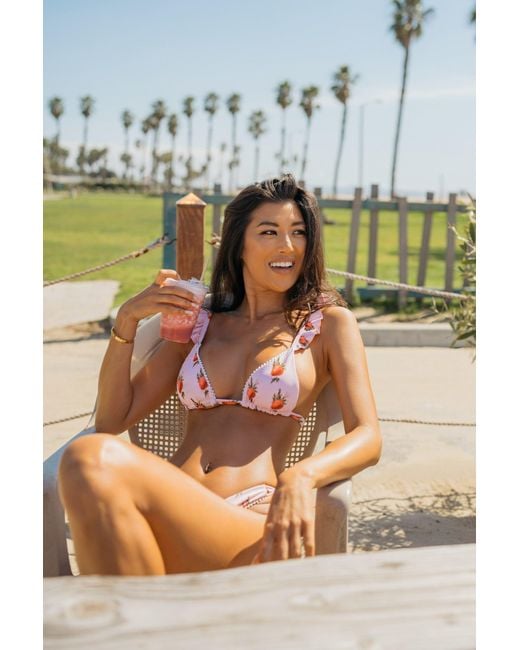 IVY SWIMWEAR Pink Strawberry Milk Top