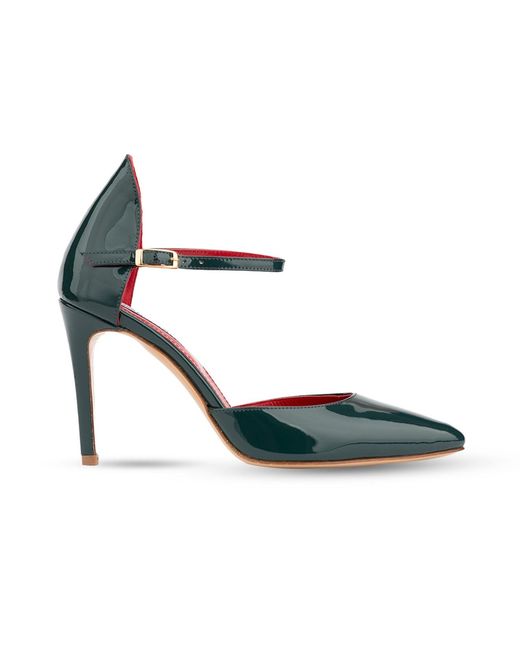 Rosamund Muir London Blue Lumina Dark Patent Heels