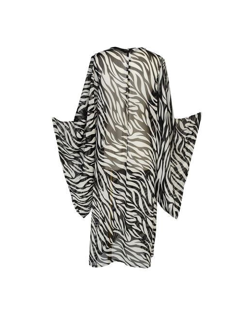 Jennafer Grace Metallic Zebra Queen Kimono