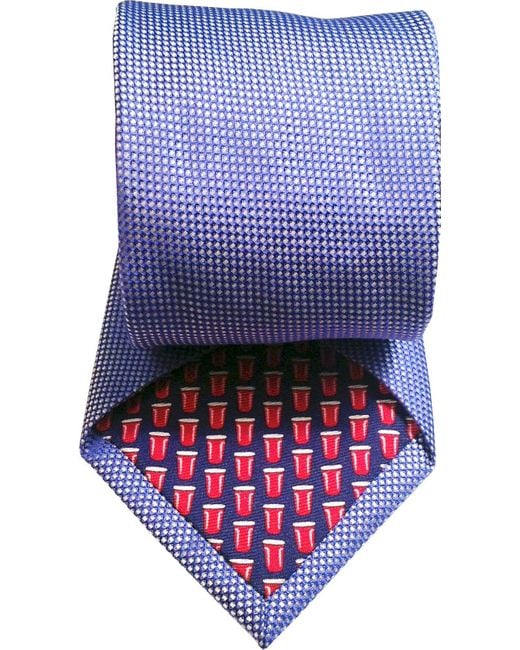 Lazyjack Press Blue The Mullet Tie: Business for men