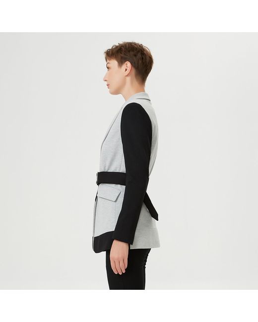 Smart and Joy Black Color Block Tailor Jacket