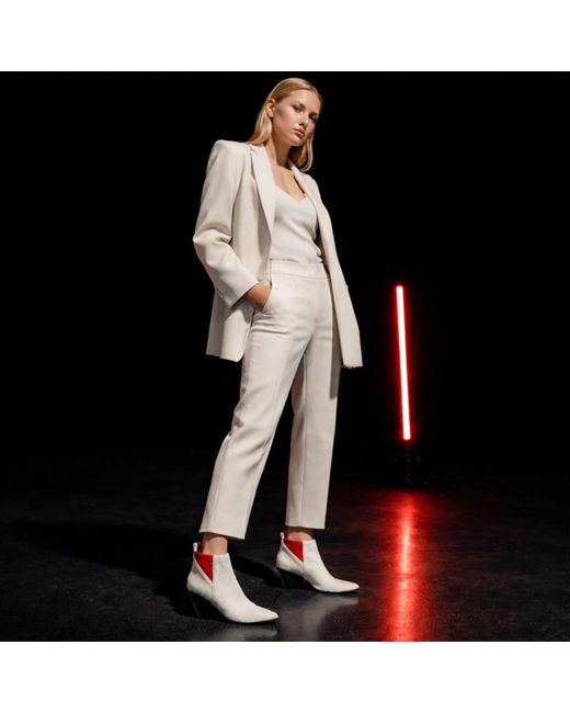 Rosamund Muir London White Fortuna Off Calfhair & Ankle Boots