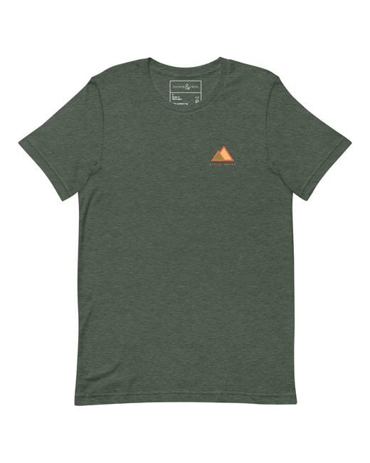 Anchor and Crew Green Forest Two Field Notes Organic Cotton T-Shirt for men