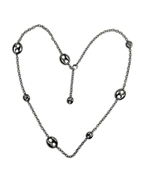 Jagged Halo Jewelry Metallic Mariner Lariat Necklace