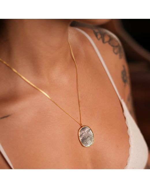 Ebru Jewelry Metallic Spiritual Egyptian Symbols Sterling & Pendant Chain Necklace