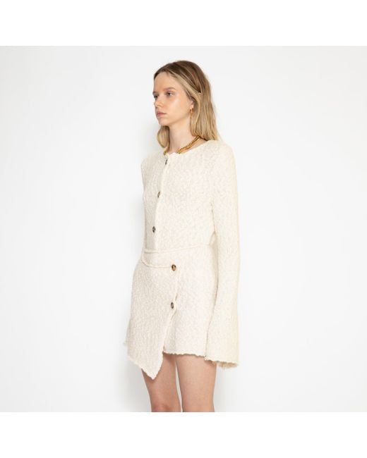 SVETA Milano Natural Thelma Alpaca Wool Miniskirt
