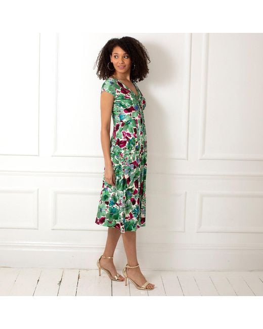 Alie Street London Green Sara Midi Dress