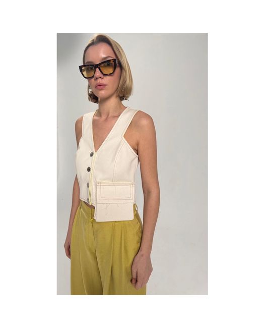 Mirimalist Natural Neutrals Papyrus Canvas Vest