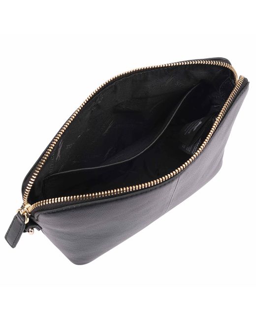 Paul Costelloe Black Lenya Leather Crossbody Bag