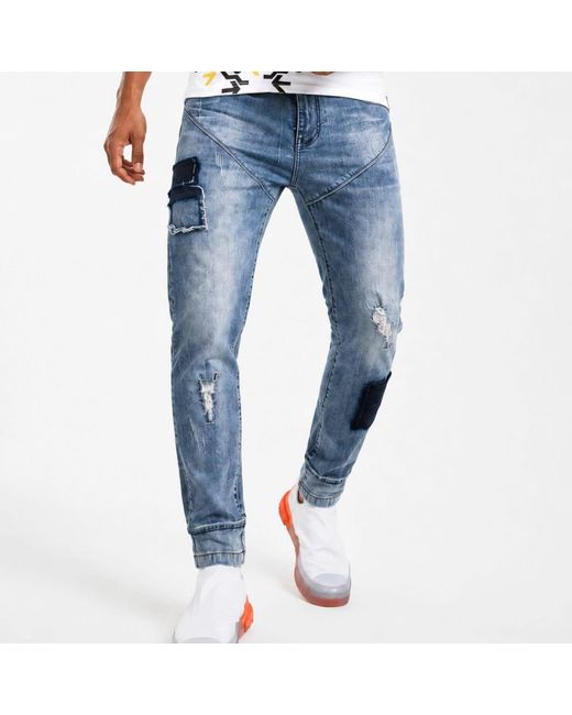 Chuks Collins Blue Act Self Light Denim for men