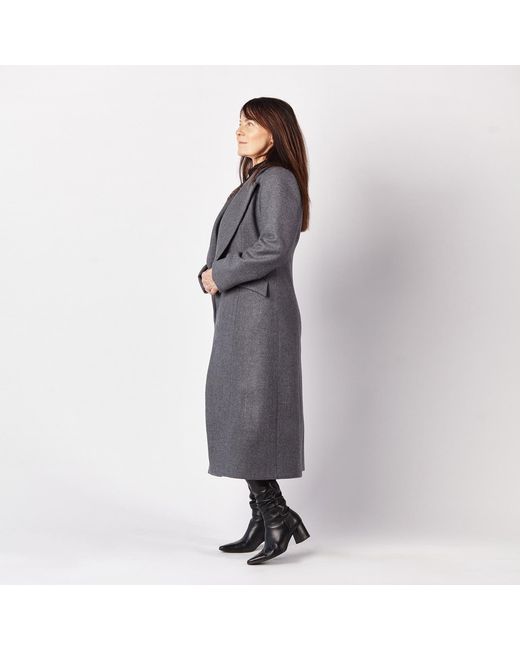 Mandragora Gray Classic Wool Coat