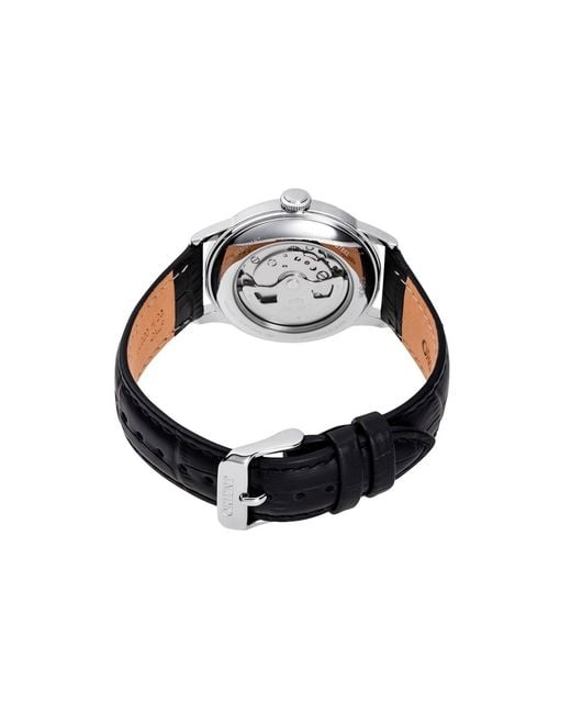 ORIENT WATCHES Metallic Orient Bambino Dial Stainless Steel Case Leather Strap for men
