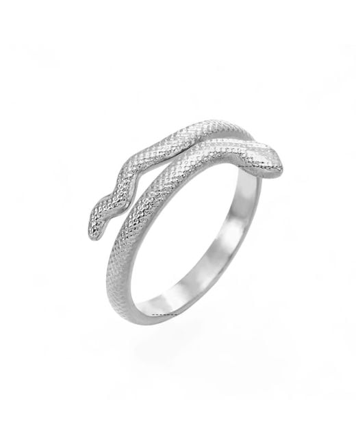 Jagged Halo Jewelry Metallic Viper Stacking Ring