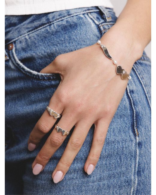 Déclarer Metallic Victorian Varsity Ring