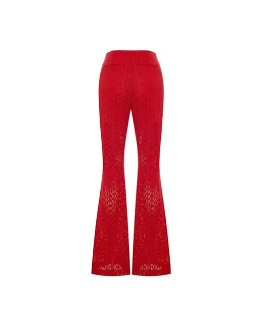 Pcfg The Broderie Anglaise Edit High Rise Embroidered Flare Pants