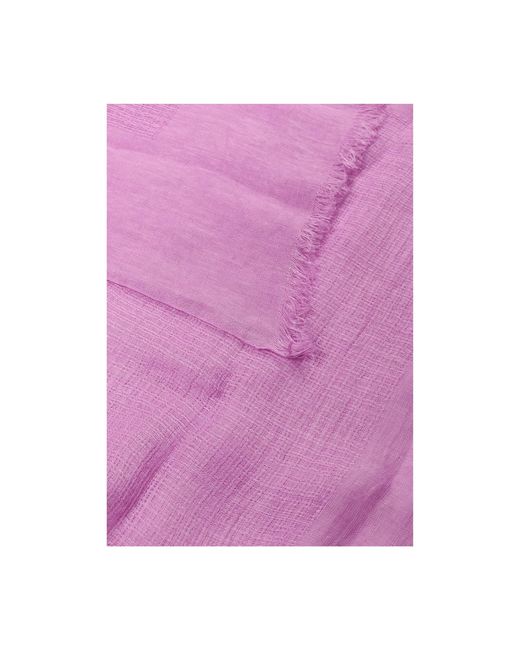 Heritagemoda Purple Handmade Lilac Linen Scarf