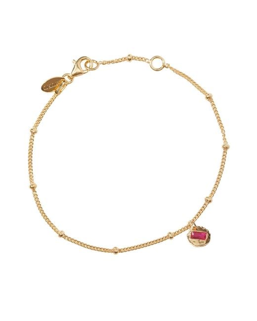 Muru Metallic July Birthstone Bracelet