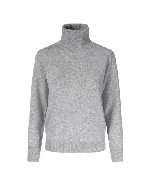 tirillm Gray Cassie Cashmere Turtle Neck Pullover