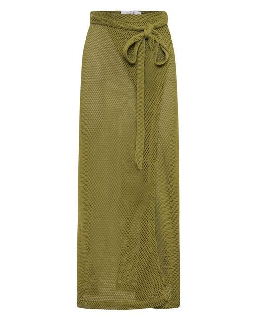 ARMS OF EVE Green Verona Wrap Skirt