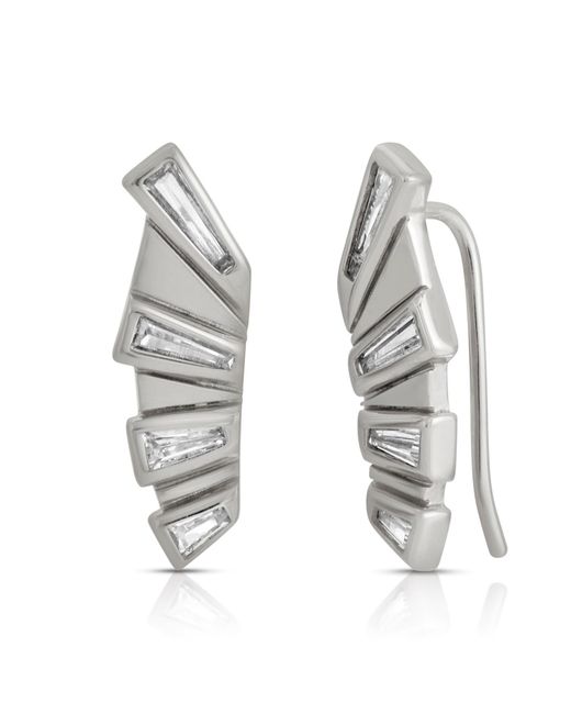 Glamrocks Jewelry Metallic Sunray Ear Climbers