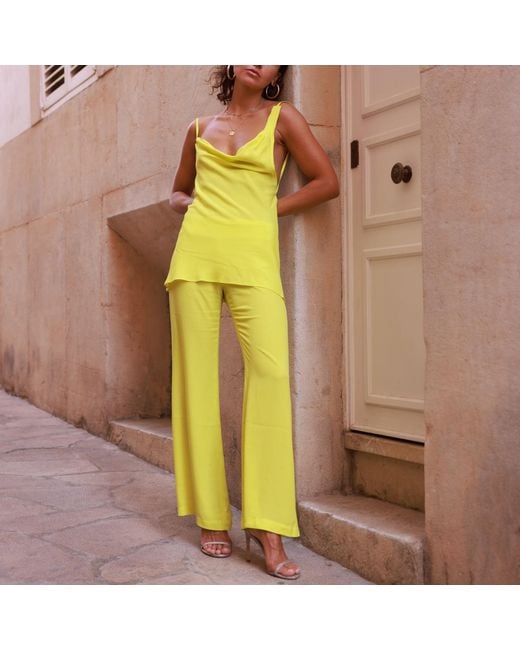The Ethos Studio Yellow Laura Pants