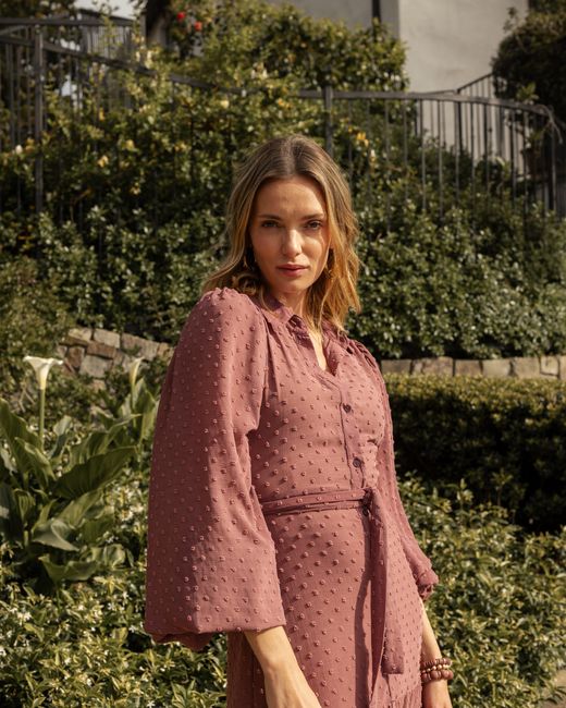 Jennafer Grace Red Maeve Bookie Maxi Dress