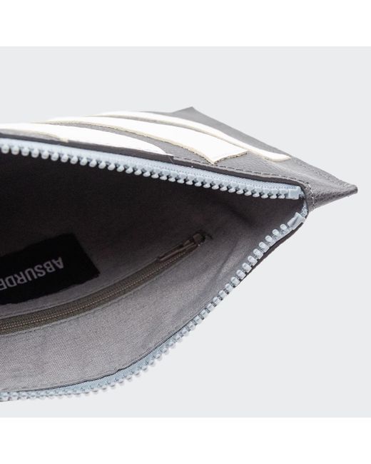 Absurde Black Crosswalk Leather Pouch With Car