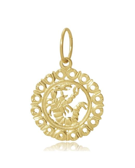Maya Brenner Metallic Zodiac Pendant