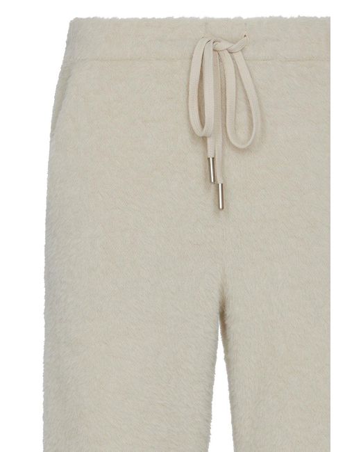 No'design Gray Neutrals Ease Elastic-Waist Ecru Pants