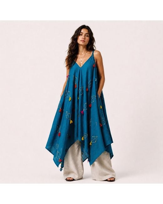 Zasta Studio Blue Cotton Harlem Dress
