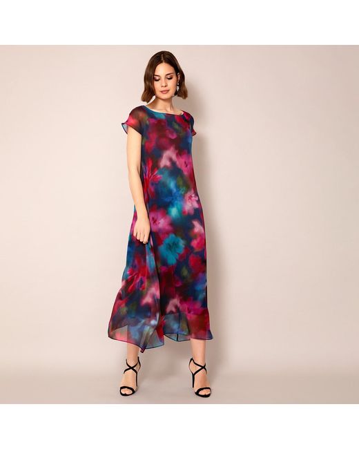Alie Street London Red Sasha Maxi Dress Moonlit Florals