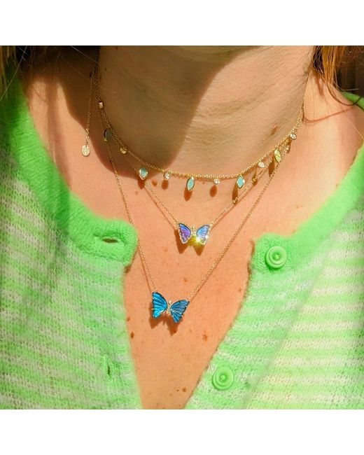 KAMARIA Metallic Drops Of Spring Opal Necklace