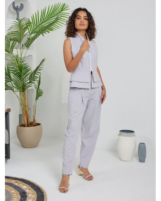 Lumina Eligma Blue Construct Vest Suit Ensemble Light