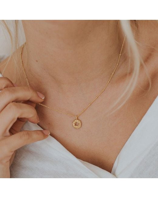 Dainty London Metallic Solid Mini Barnacle Necklace