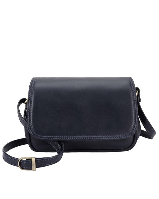 Lloyd Baker Blue Amritsar Leather Crossbody Bag