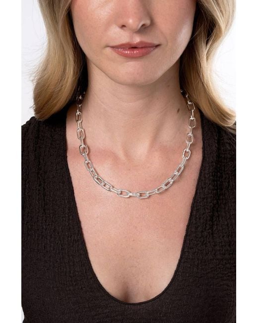 Zynnia Collective Metallic Mod Chain Necklace